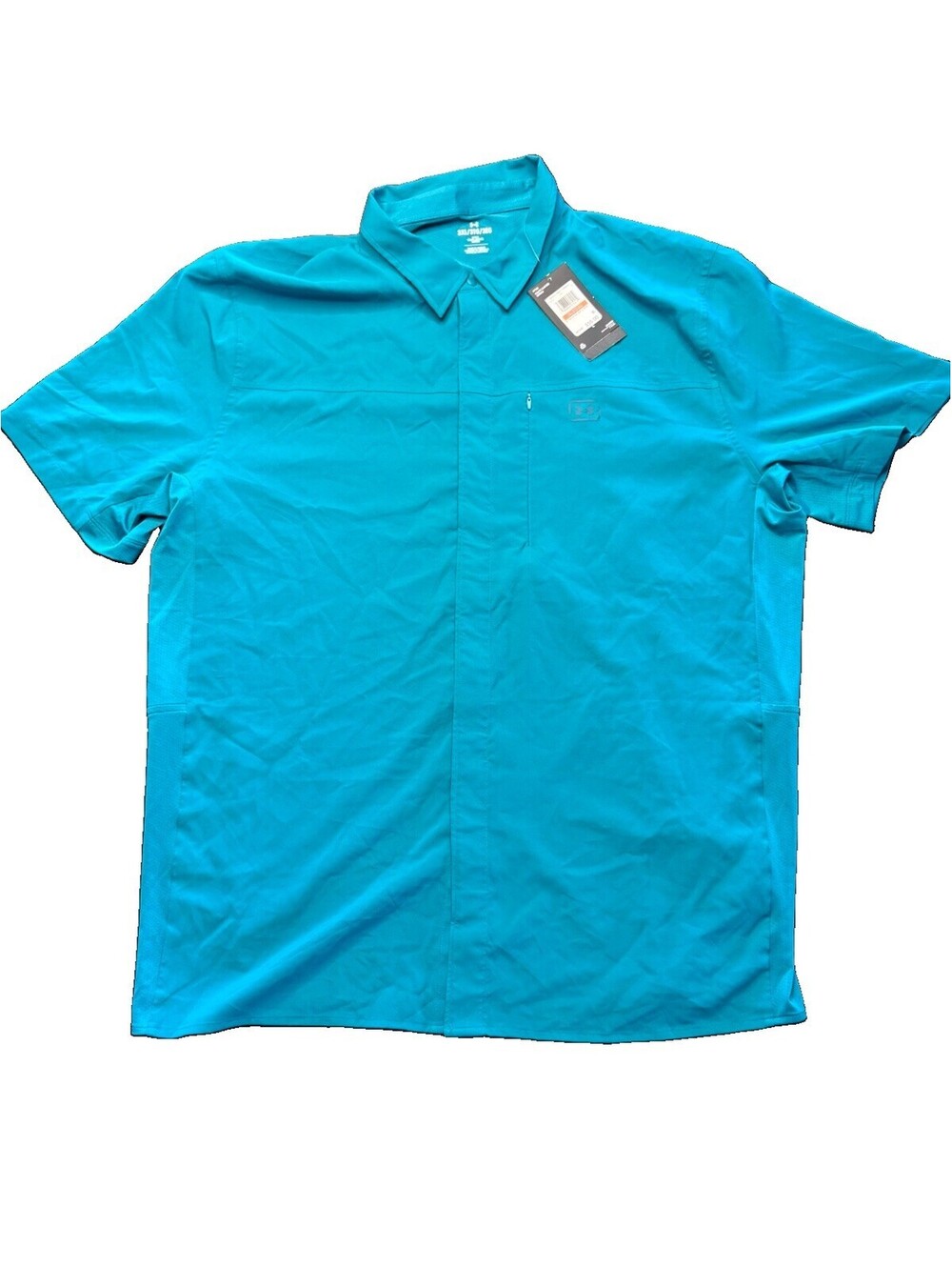 Under Armour Men's Short Sleeve Polo Shirt Size 3XL Turquoise